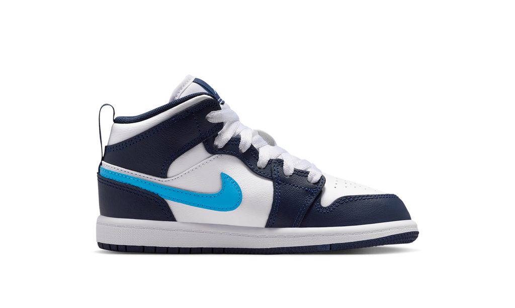 Air Jordan 1 Mid Obsidian Dark Powder Blue (PS) DQ8424-404 — Vista 2