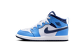 Air Jordan 1 Mid University Blue Midnight Navy (PS) DQ8424-405 — Vista 1