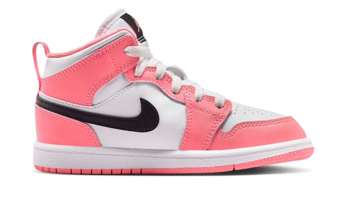 Air Jordan 1 Mid Pink Gaze (PS) DQ8424-602 — Vista 2