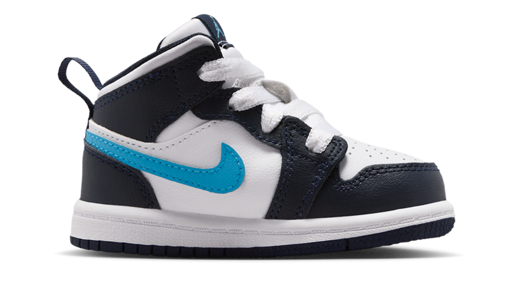 Air Jordan 1 Mid Obsidian Dark Powder Blue (TD) DQ8425-404 — Vista 2