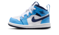 Air Jordan 1 Mid University Blue Midnight Navy (TD) DQ8425-405 — Vista 1
