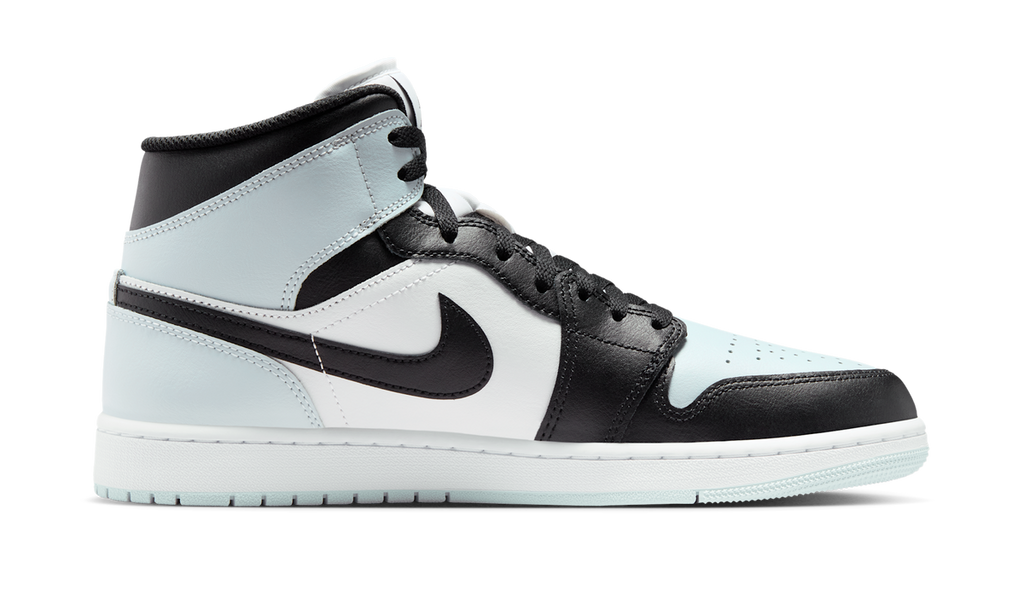 Air Jordan 1 Mid Black Aura Squadron Blue DQ8426-002 — Vista 2