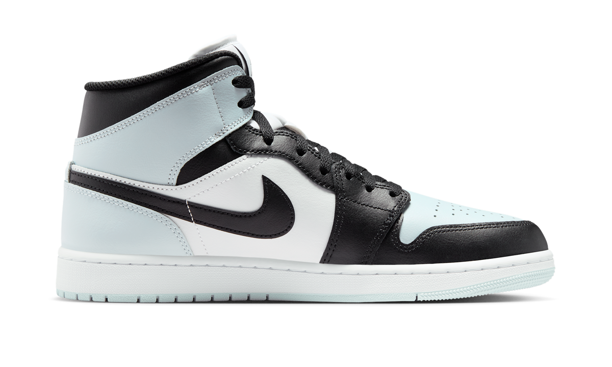 Air Jordan 1 Mid Black Aura Squadron Blue DQ8426-002 — Vista 2