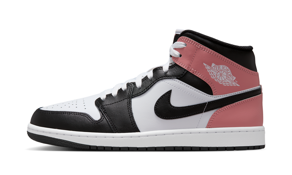 Air Jordan 1 Mid White Rust Pink Black DQ8426-100 — Vista 1