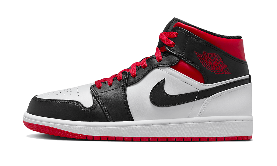 Air Jordan 1 Mid Gym Red Black Toe DQ8426-106 — Vista 1