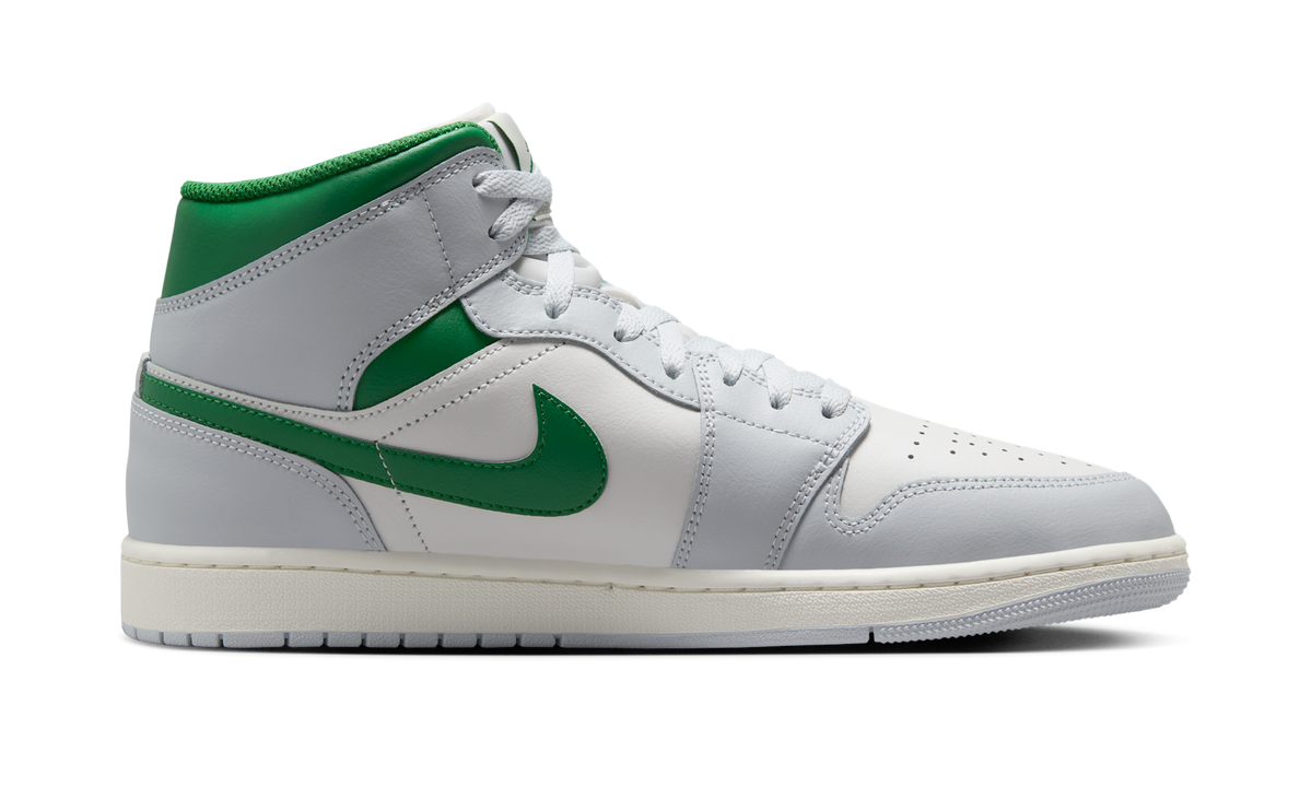 Air Jordan 1 Mid White Pure Platinum Pine Green DQ8426-142 — Vista 2