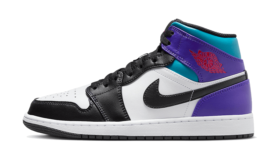 Air Jordan 1 Mid  Black Toe Grape DQ8426-154 — Vista 1
