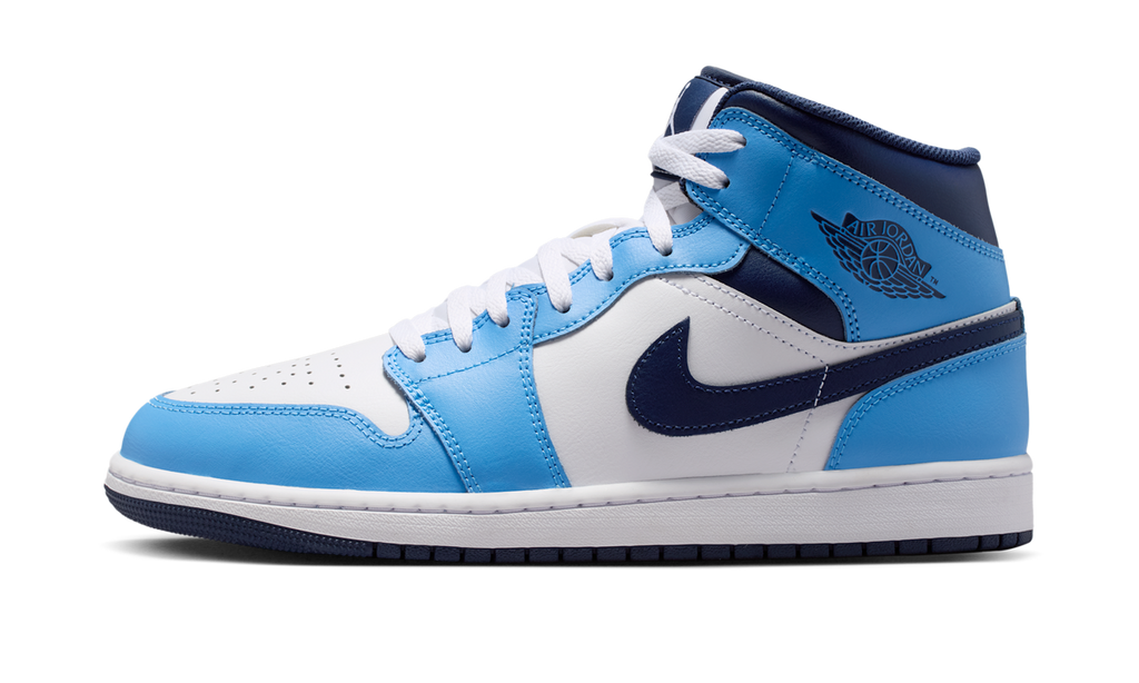 Air Jordan 1 Mid University Blue Midnight Navy DQ8426-405 — Vista 1