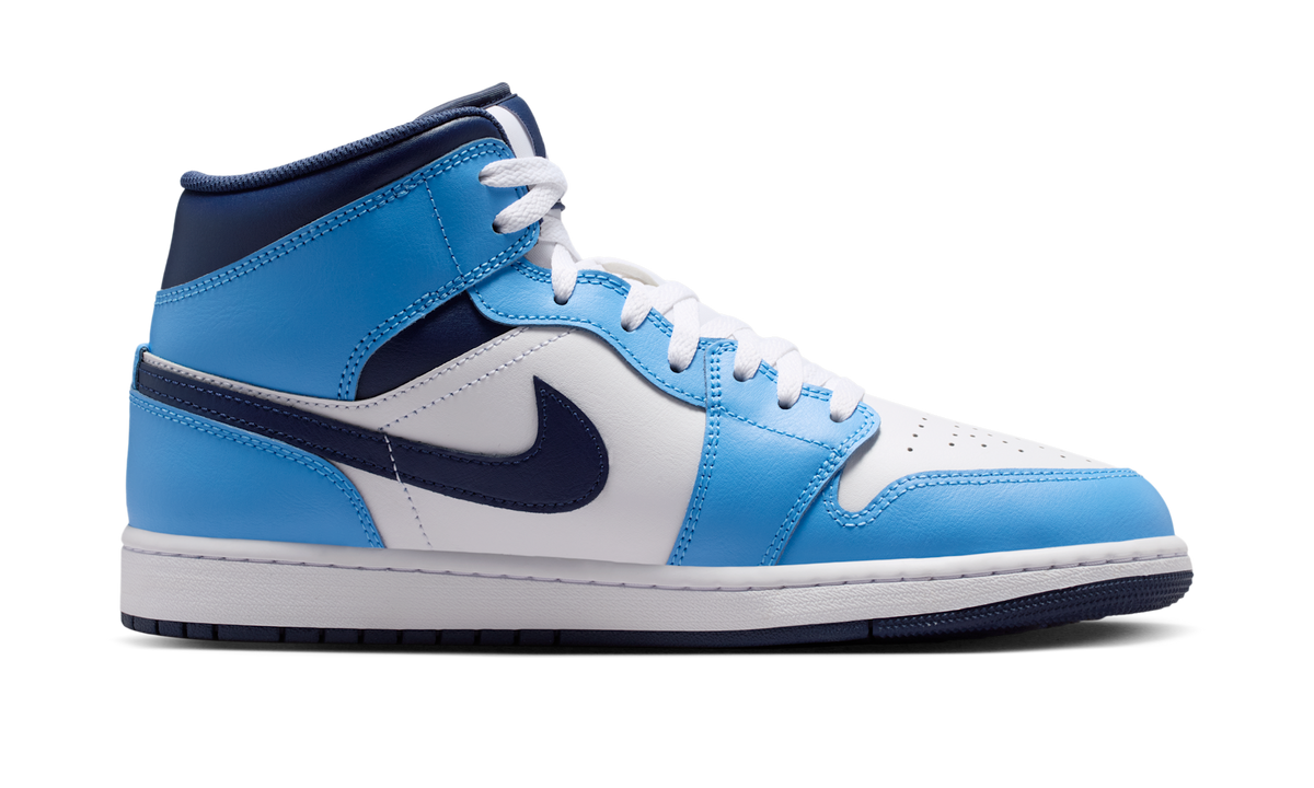 Air Jordan 1 Mid University Blue Midnight Navy DQ8426-405 — Vista 2