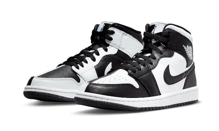 Air Jordan 1 Mid Split Black White (Women's) DR0501-101 — Vista 2