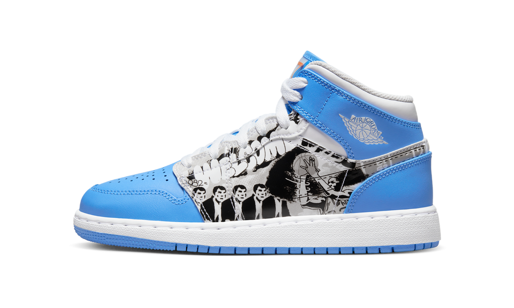Air Jordan 1 Mid Sneaker School Game Winner (GS) DR6492-100 — Vista 1