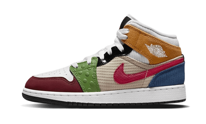 Air Jordan 1 Mid SE Messy Room (GS) DR6957-100 — Vista 1