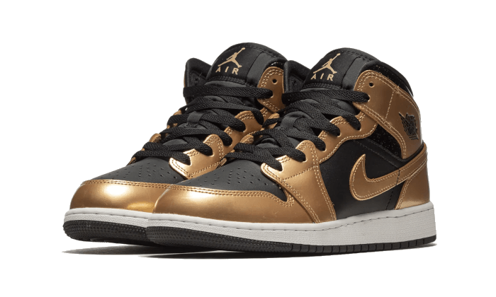 Air Jordan 1 Mid Metallic Gold DR6967-071 — Vista 2