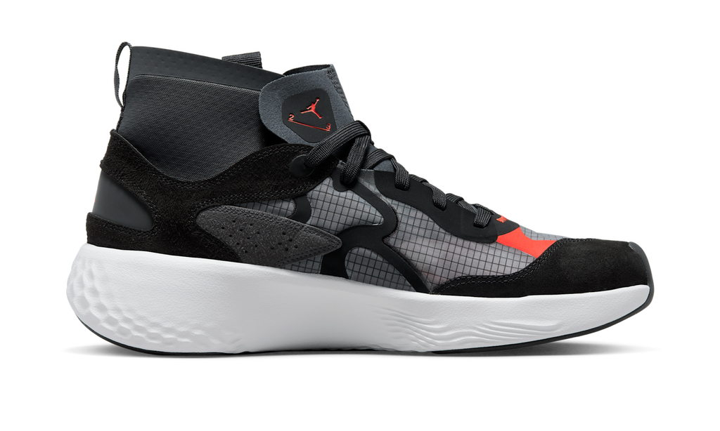 Air Jordan Delta 3 Mid Black Chile Red DR7614-060 — Vista 2