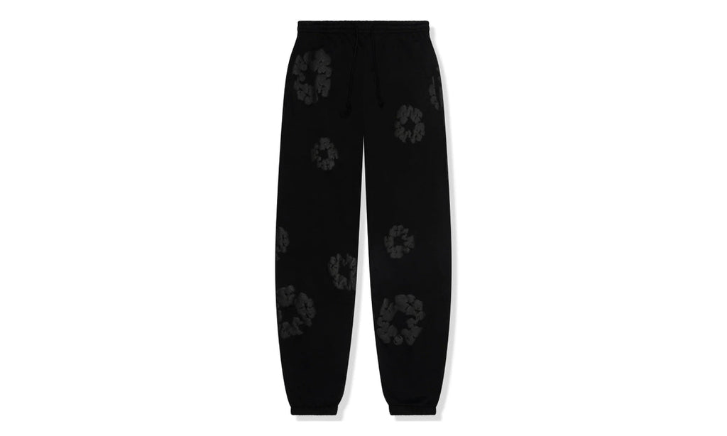 Denim Tears Cotton Wreath Sweatpants Black Monochrome