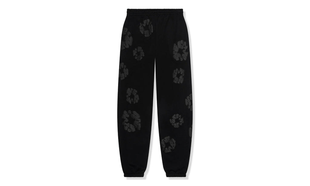 Denim Tears Cotton Wreath Sweatpants Black Monochrome