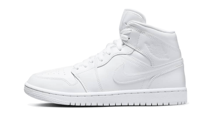 Air Jordan Mid Triple White (2022) (Women's) DV0991-111 — Vista 1