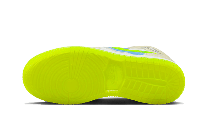 Air Jordan 1 Mid SE Warped Swoosh (GS) DV1314-017 — Vista 2