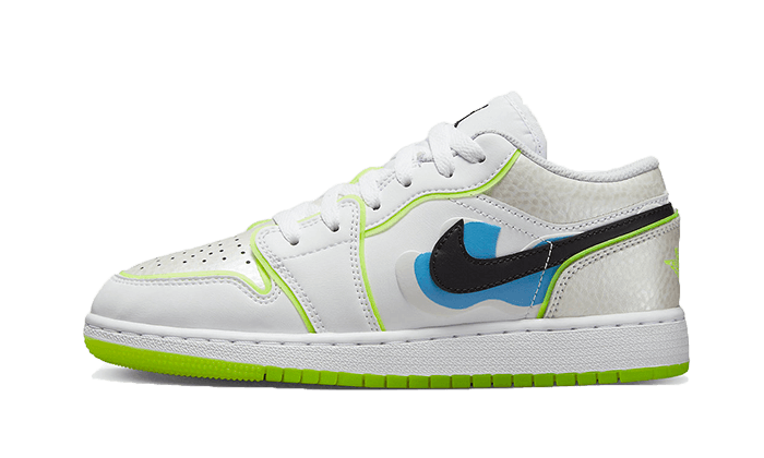 Air Jordan 1 Low SE Warped Swoosh (GS) DV1324-117 — Vista 1