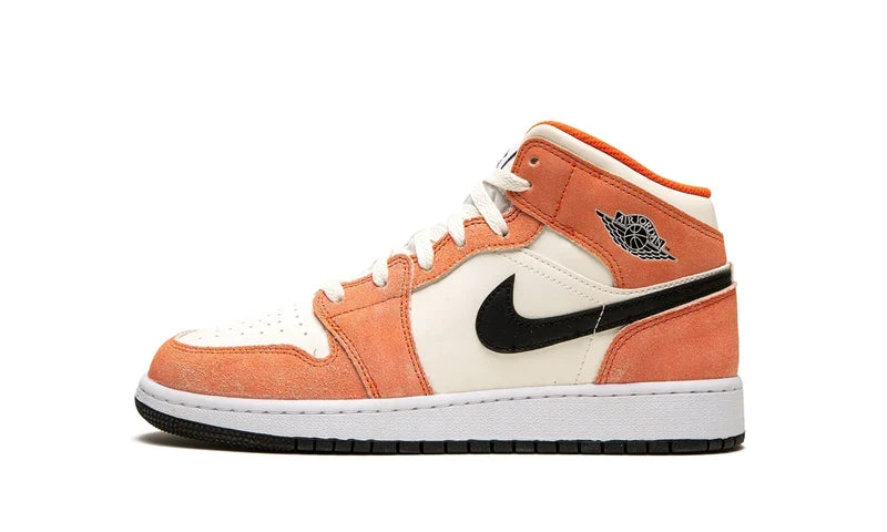 Air Jordan 1 Mid Orange Suede(GS) DV1336-800 — Vista 1