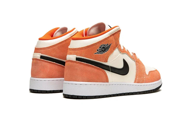 Air Jordan 1 Mid Orange Suede(GS) DV1336-800 — Vista 3