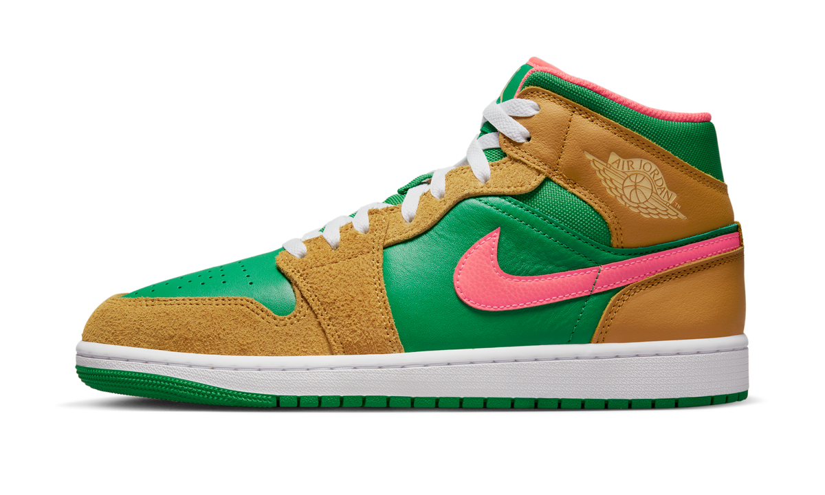 Air Jordan 1 Mid SE Wheat Watermelon (GS) DX4365-700 — Vista 1