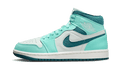 Air Jordan 1 Mid Chenille Bleached Turquoise (Women's) DZ3745-300 — Vista 1