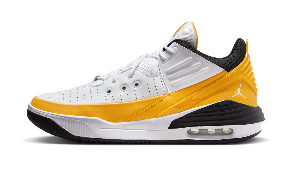 Air Jordan Max Aura 5 White Yellow Ochre DZ4353-701 — Vista 1