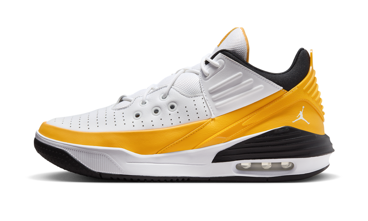 Air Jordan Max Aura 5 White Yellow Ochre DZ4353-701 — Vista 1