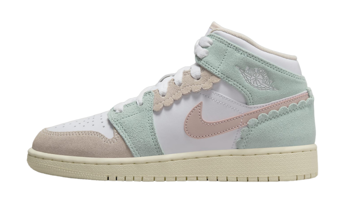 Air Jordan 1 Mid SE Pink Oxford (GS) DZ5361-100 — Vista 1