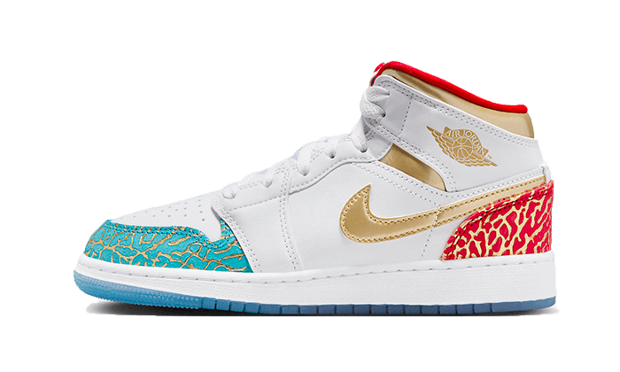 Air Jordan 1 Mid UNC to Chicago FB2212-100 — Vista 1