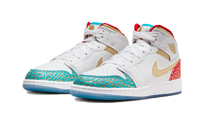 Air Jordan 1 Mid UNC to Chicago FB2212-100 — Vista 2