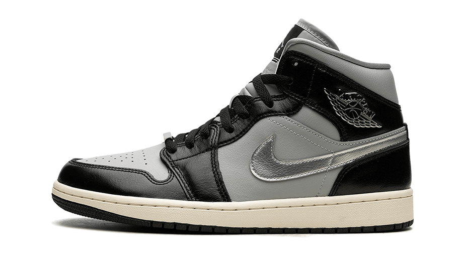 Air Jordan 1 Mid Black Chrome FB9892-002 — Vista 1