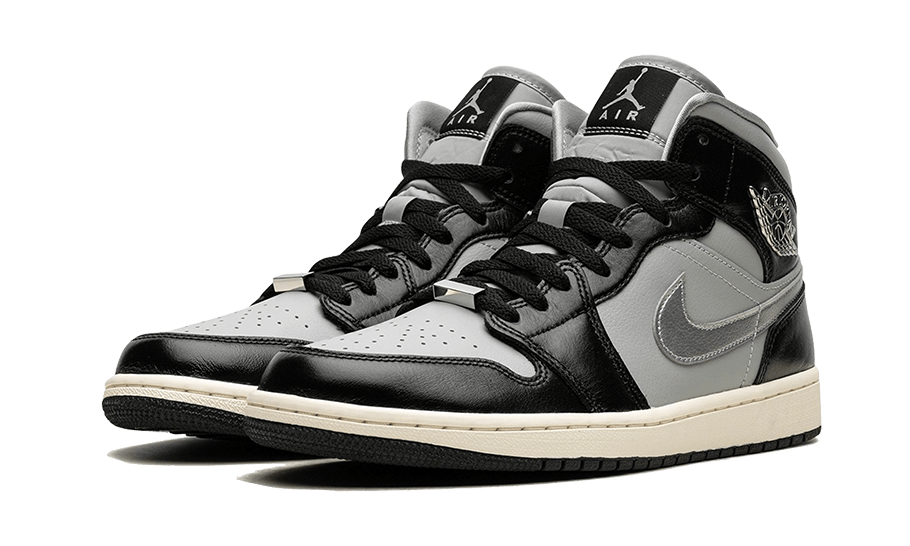 Air Jordan 1 Mid Black Chrome FB9892-002 — Vista 2