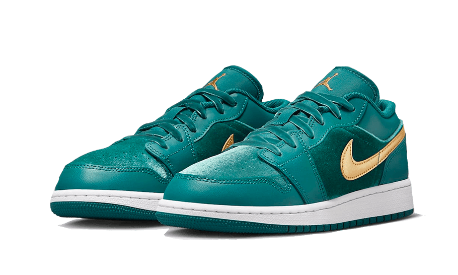 Air Jordan 1 Low Velvet Geode Teal FB9896-300 — Vista 2