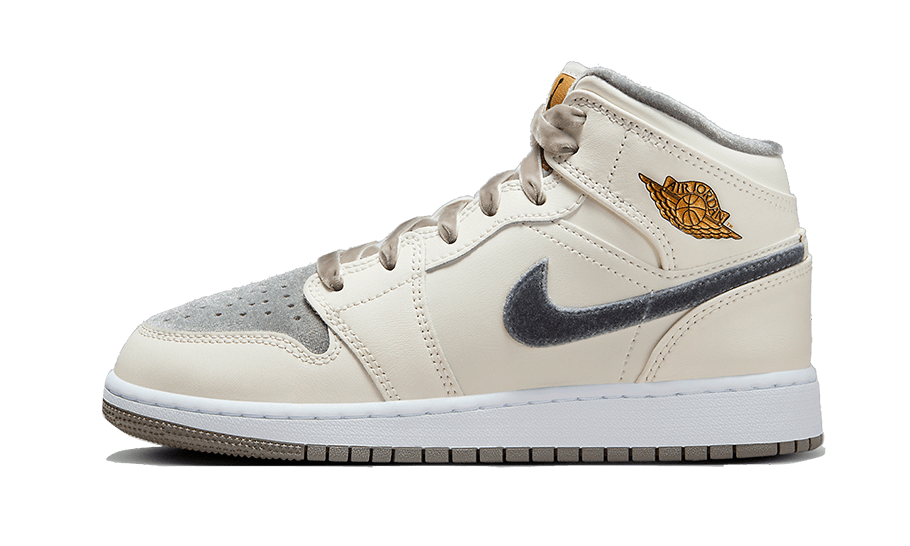 AIR JORDAN 1 MID VELVET TOE (GS) FB9899-100 — Vista 1