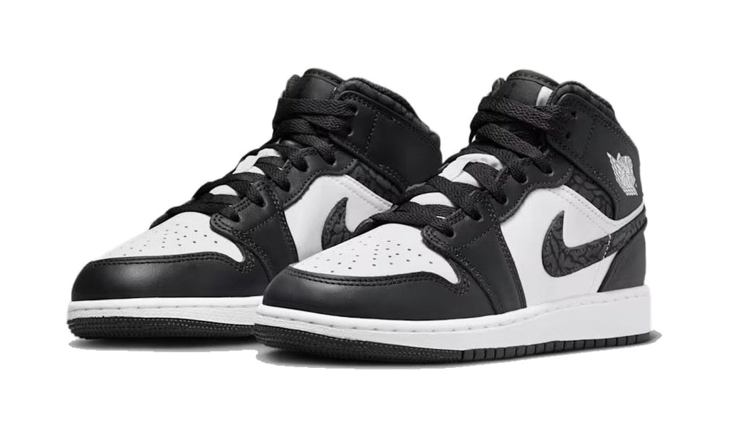 Air Jordan 1 Mid SE Panda Elephant (GS) FB9909-001 — Vista 2