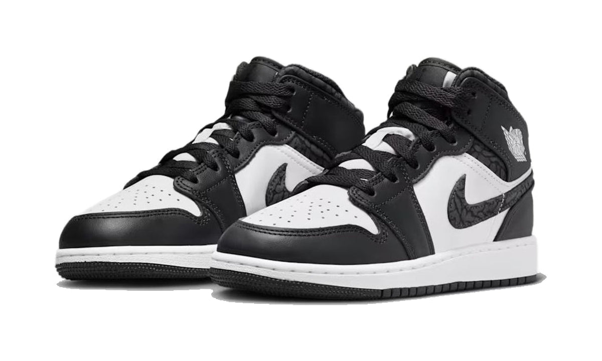 Air Jordan 1 Mid SE Panda Elephant (GS) FB9909-001 — Vista 2