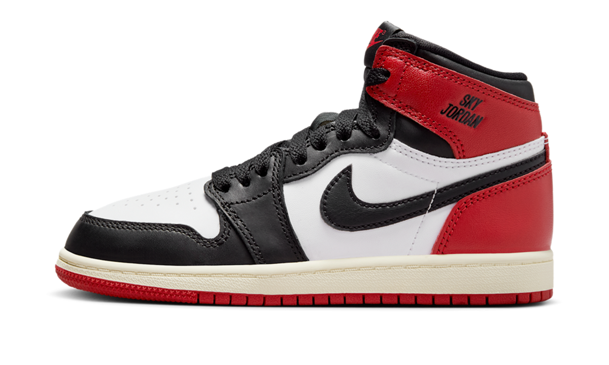 Air Jordan 1 Retro High OG Black Toe Reimagined (PS) FD1412-106 — Vista 1