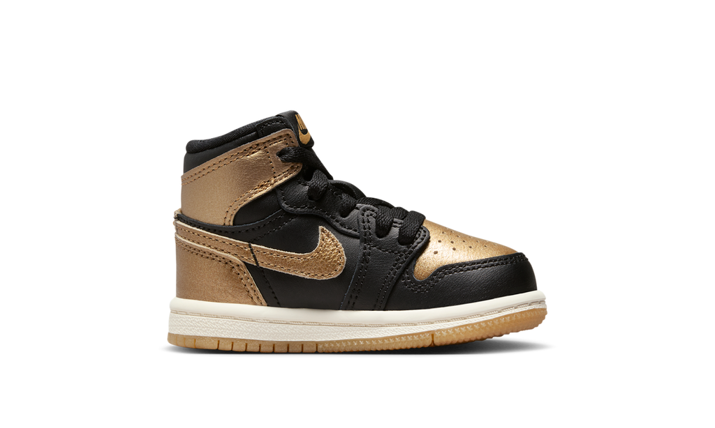 Air Jordan 1 Retro High OG Black Metallic Gold (TD) FD1413-071 — Vista 2