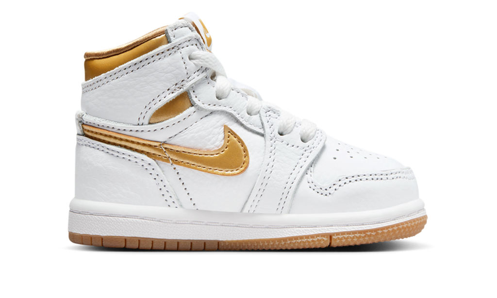 Air Jordan 1 Retro High OG Metallic Gold (TD) FD2598-107 — Vista 2