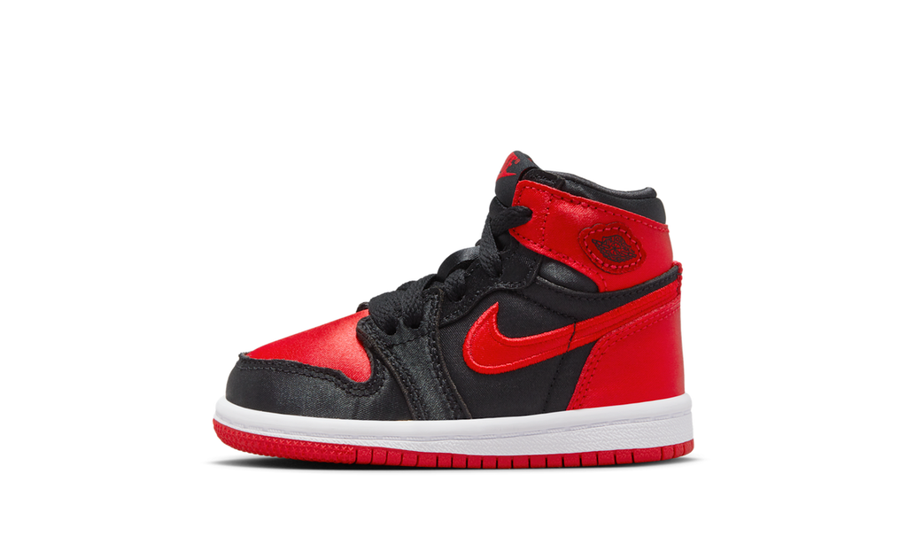 Air Jordan 1 Retro High OG Satin Bred (TD) FD5305-061 — Vista 1
