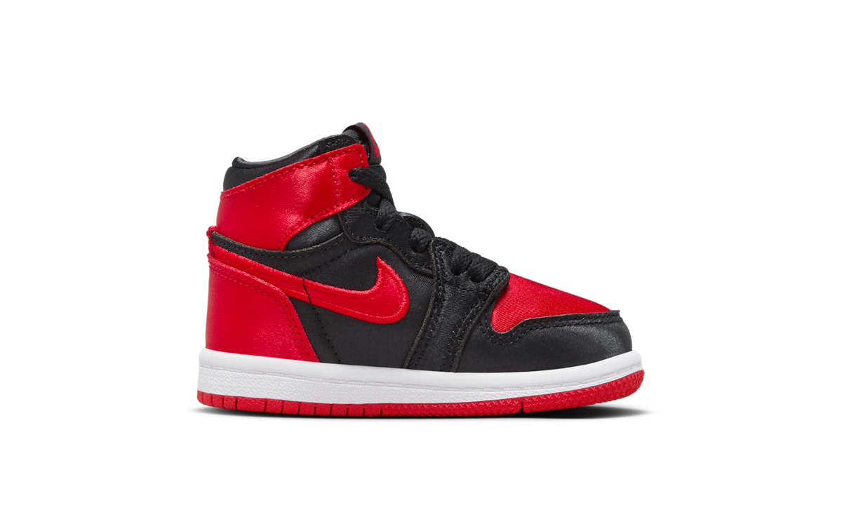 Air Jordan 1 Retro High OG Satin Bred (TD) FD5305-061 — Vista 2