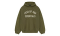 Fear of God Essentials Fall24 Back to School Fleece Hoodie Military