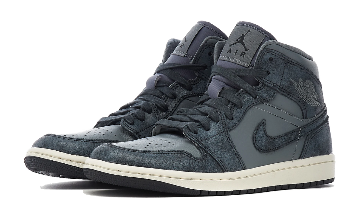 Air Jordan 1 Mid  Distressed Smoke Grey FJ3448-001 — Vista 2
