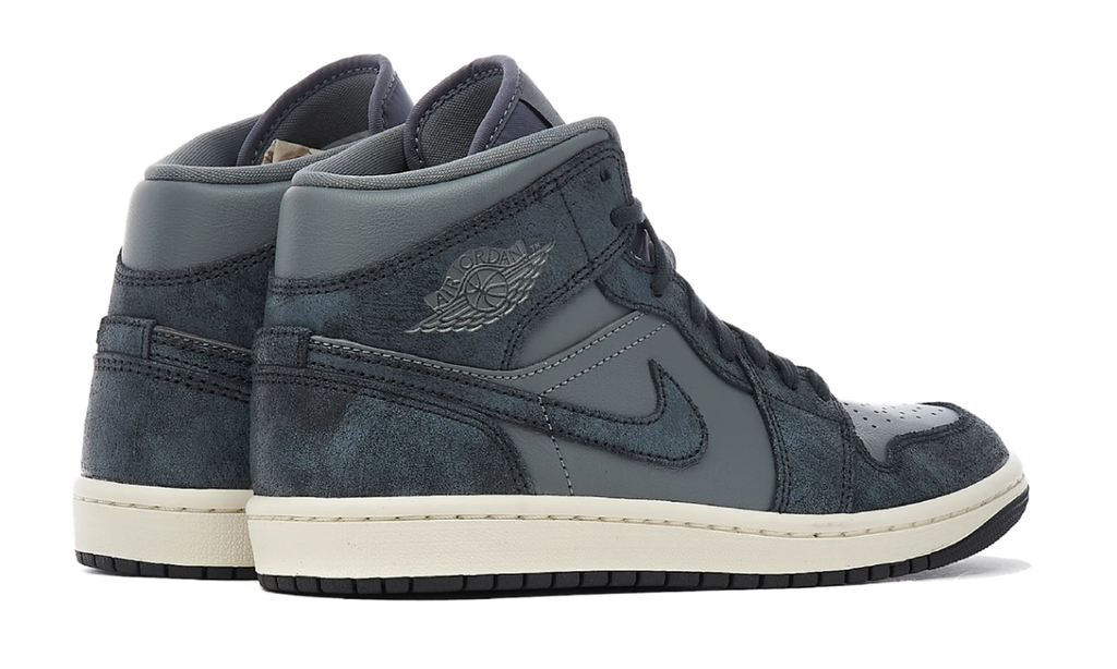 Air Jordan 1 Mid  Distressed Smoke Grey FJ3448-001 — Vista 3
