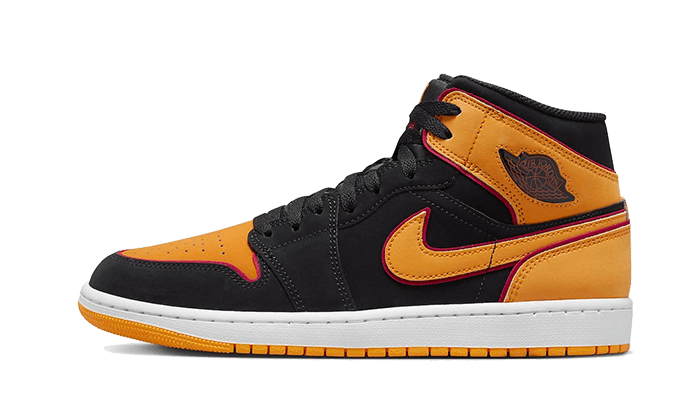 Air Jordan 1 Mid Fat Tongue Black Orange FJ4923-008 — Vista 1