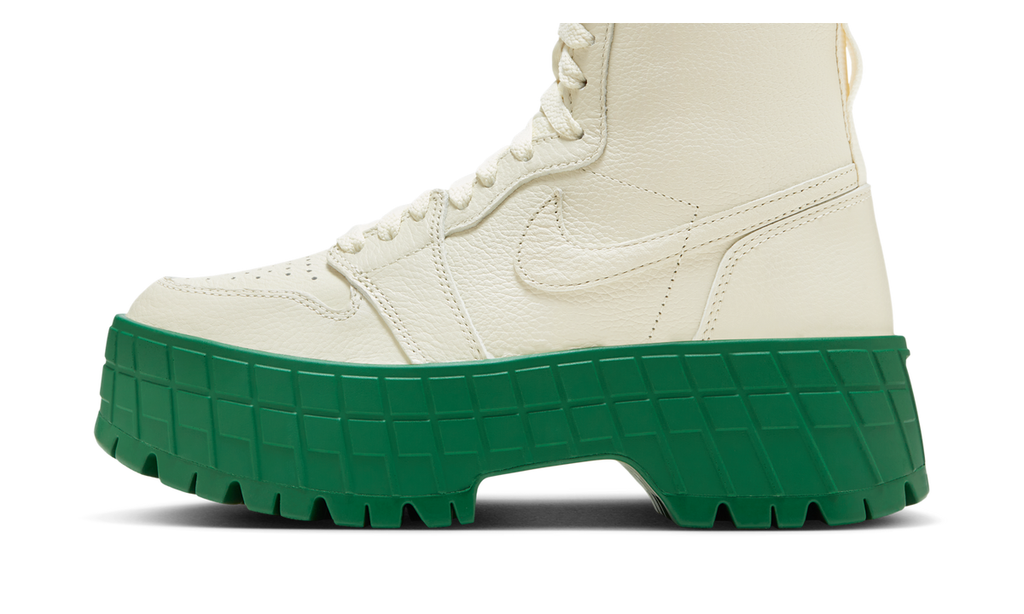 Air Jordan 1 High Brooklyn Coconut Milk Pine Green (Women's) FJ5737-103 — Vista 1