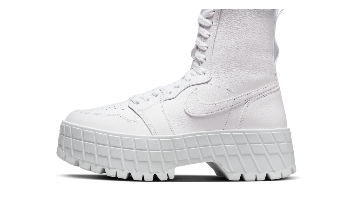 Air Jordan 1 High Brooklyn Triple White (Women's) FJ5737-111 — Vista 1