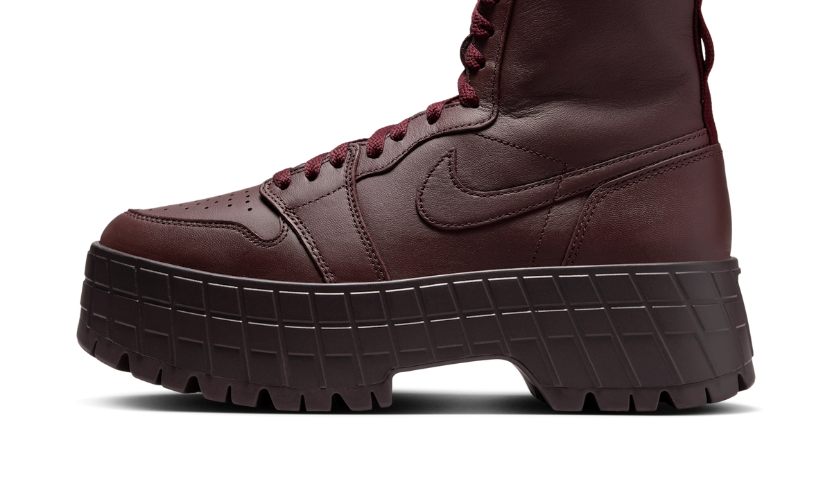 Air Jordan 1 High Brooklyn Burgundy Crush (Women's) FJ5737-600 — Vista 1
